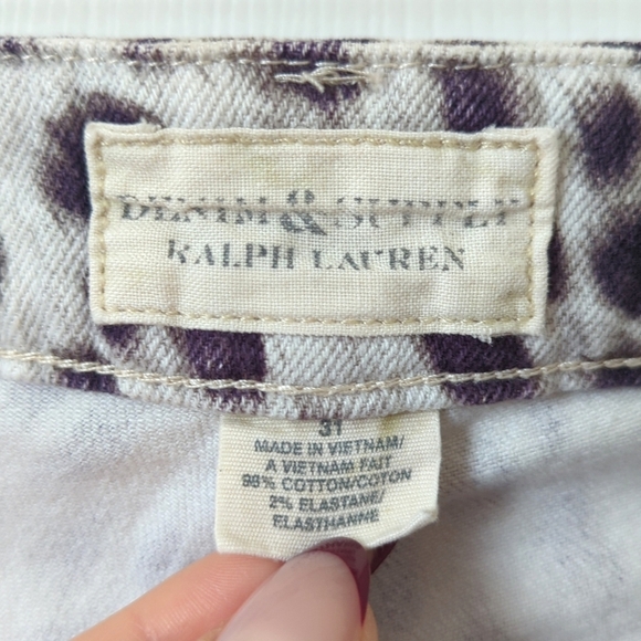 Denim & Supply Ralph Lauren Cheetah Print Mid Rise Ankle Cropped Skinny Jeans 31 - Picture 8 of 16